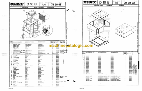Doosan D16B Articulated Dump Truck Parts Manual - Image 3