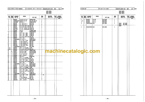 Sumitomo SH330-3B, SH330LC-3B, SH350HD-3B Hydraulic Excavator Parts Manual (WCL3022-0W) - Image 3