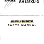 Sumitomo SH125X-3, SH125XU-3 Hydraulic Excavator Parts Manual (WCL1253-0W)