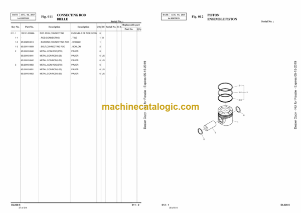 Doosan DL220-5 Wheel Loader Parts Manual (Serial Number 10001 and Up) - Image 2