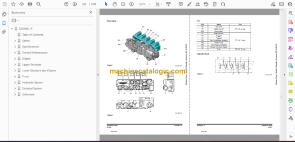 Doosan DX300LL-5 Log Loader Shop Manual (Serial Number 10001 and Up) - Image 2