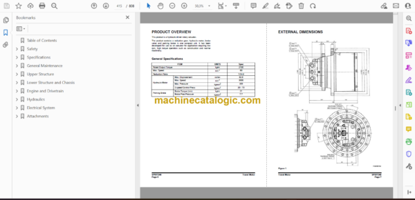 Doosan DX140LC Hydraulic Excavator Shop Manual (Serial Number 5001 thru 5456) - Image 2