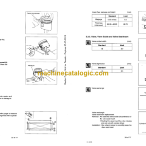 Doosan DB33 Diesel Engine Shop Manual (65-99897-8024)