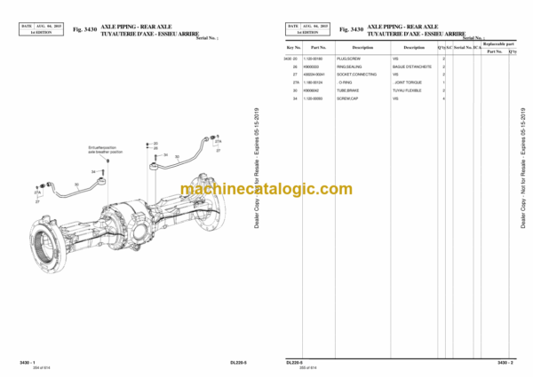 Doosan DL220-5 Wheel Loader Parts Manual (Serial Number 10001 and Up) - Image 3