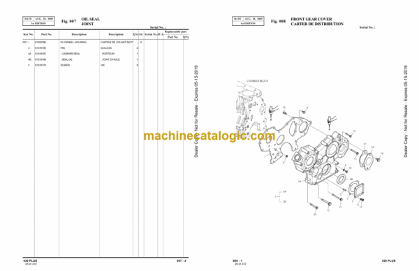 Doosan 430 Plus Skid Steer Loader Parts Manual - Image 3