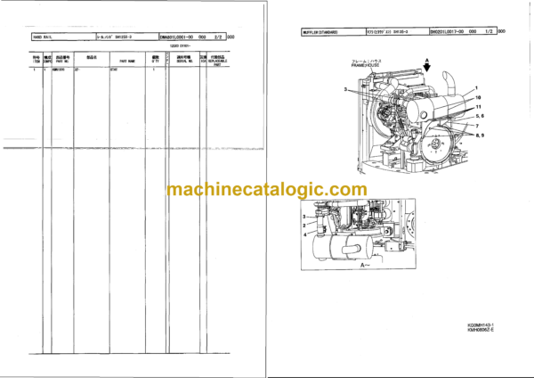 Sumitomo SH125X-3, SH125XU-3 Hydraulic Excavator Parts Manual (WCL1253-0W) - Image 2