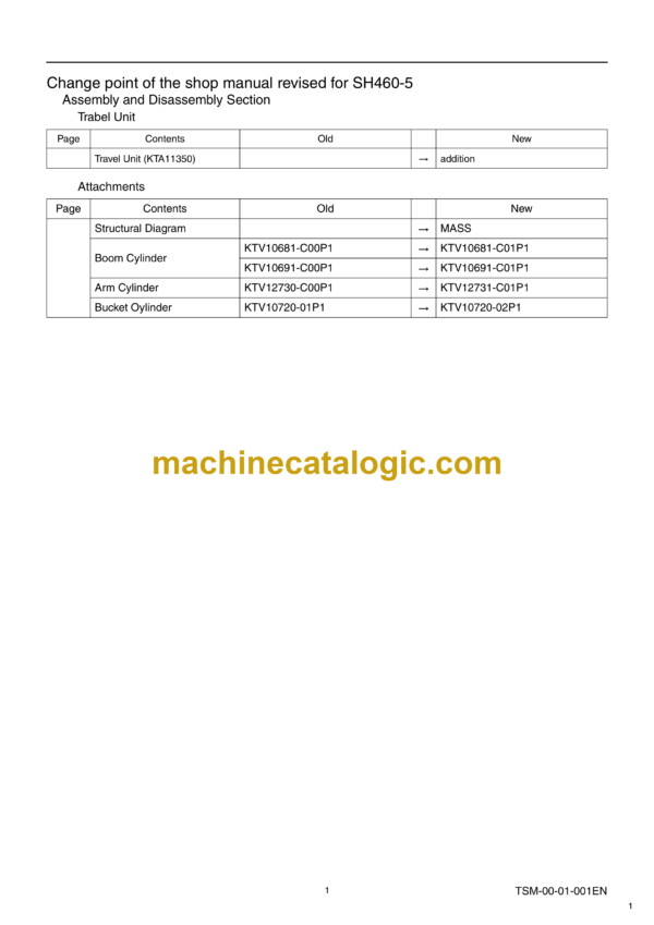 Sumitomo SH460HD, 480LHD-5, SH500LHD-5 Hydraulic Excavator Service Text & Troubleshooting Manual & Shop Manual