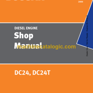 Doosan DC24, DC24T Diesel Engine Shop Manual (65-99897-8023A)