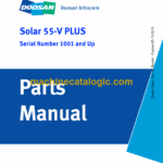 Doosan Solar 55-V Excavator Parts Manual (Serial Number 1001 and Up)