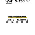 Sumitomo SH200-3 RV.GT, SH200LC-3 Hydraulic Excavator Parts Manual (WCL2020-00)