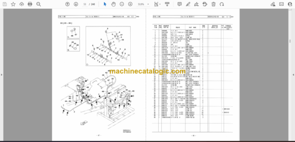 Sumitomo SH350-5TL VM Hydraulic Excavator Parts Manual (WCL350A5-3513) - Image 2