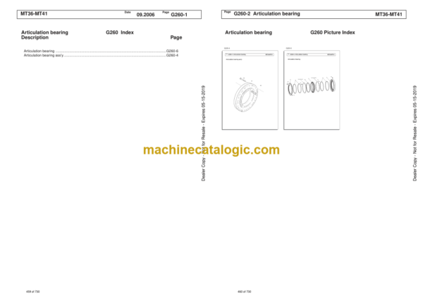 Doosan MT36, MT41 Articulated Dump Truck Parts Manual (Serial Number 810109 and UP) - Image 2
