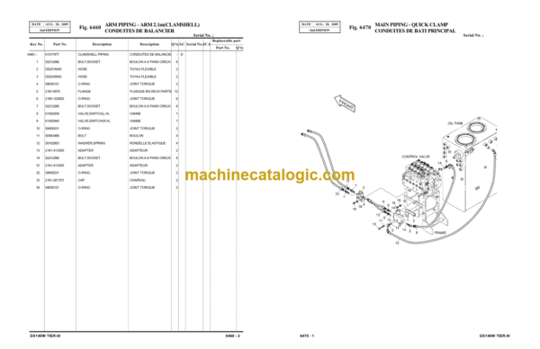 Doosan DX140W, DX160W Wheeled Excavator Parts Manual (Serial Number 5001 and UP) - Image 2