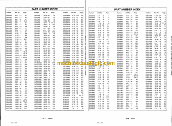 Daewoo 1340XL, DSL602 Skid Steer Loader Parts Manual (Serial Number 0001 and UP) - Image 2