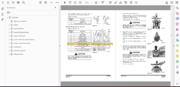 Doosan DX190W Wheeled Excavator Shop Manual (Serial Number 5409 and Up) - Image 4