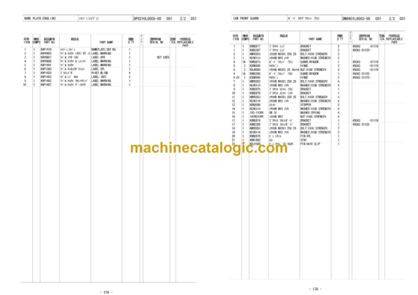 Sumitomo SH400-3, SH450HD-3 Hydraulic Excavator Full Parts Manual (WCLA400A31BH) - Image 3