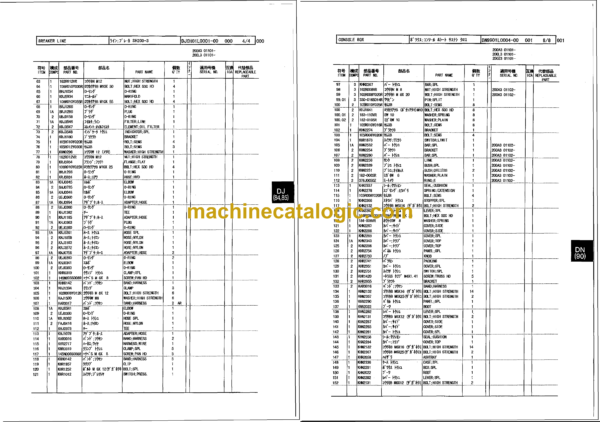 Sumitomo SH200-3 RV.GT, SH200LC-3 Hydraulic Excavator Parts Manual (WCL2020-00) - Image 4