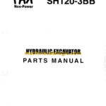 Sumitomo SH120-3, SH120-3BB Hydraulic Excavator Parts Manual (WCL1020-0W)