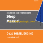 Doosan D427 Diesel Engine Skid Steer Loaders Shop Manual (SB4034E00)