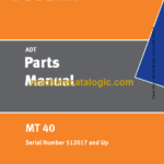 Doosan MT40 Articulated Dump Truck Parts Manual (Serial Number 512017 and UP)