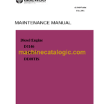 Daewoo D1146, D1146TI, DE08TIS Diesel Engine Operation and Maintenance Manual