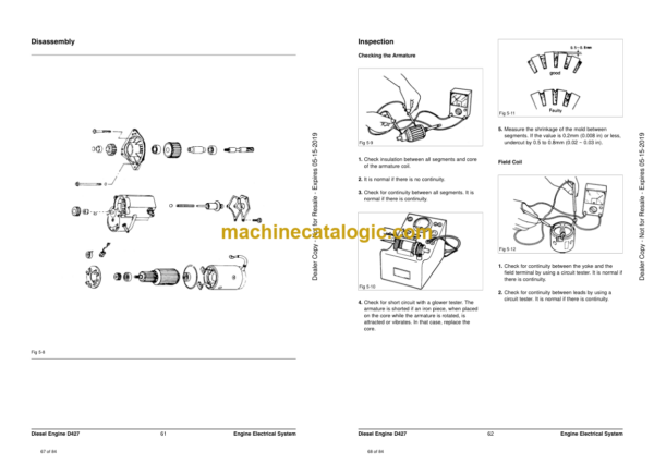 Doosan D427 Diesel Engine Skid Steer Loaders Shop Manual (SB4034E00) - Image 2
