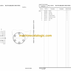 Doosan DA30 T2, T4i, Stage 3B Articulated Dump Truck Parts Manual (Serial Number 7X0504 and Up)