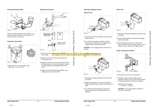 Doosan D427 Diesel Engine Skid Steer Loaders Shop Manual (SB4034E00) - Image 4
