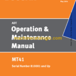 Doosan MT41 Articulated Dump Truck Operation and Maintenance Manual (Serial Number 810001 and Up)