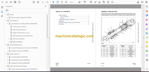 Doosan M400-V Wheel Loader Shop Manual (Serial Number 3001 and Up) - Image 2