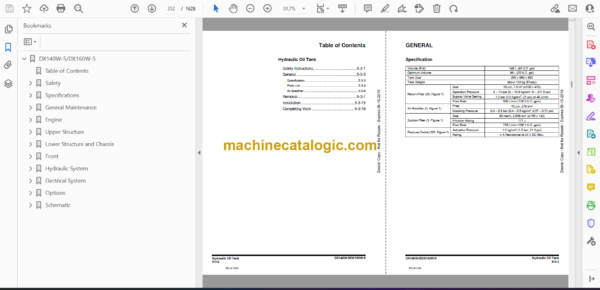 Doosan DX140W-5, DX160W-5 Wheeled Excavator Shop Manual (Serial Number 1001 and Up) - Image 2