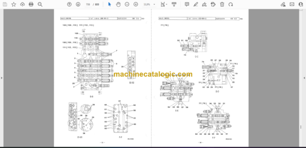 Sumitomo SH235X-6, SH235XLC-6 Hydraulic Excavator Parts Manual (WCL2356-0W) - Image 2