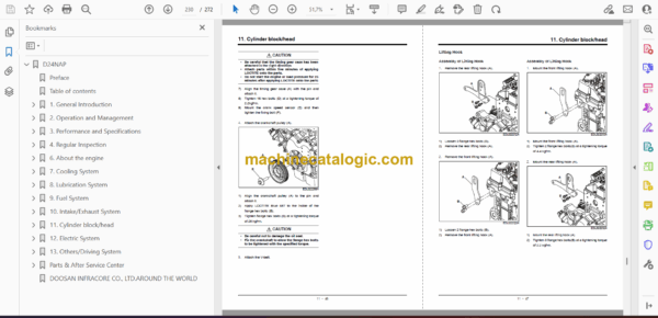 Doosan D24NAP Diesel Engine Operation and Maintenance Manual (950106-01198) - Image 2
