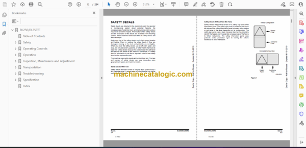Doosan DL250, DL250TC Wheel Loader Operation and Maintenance Manual (Serial Number 5001 and Up) - Image 2