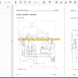 Komatsu GD300A-1 Motor Grader Shop Manual (SEBM023KA00)