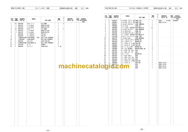 Sumitomo SH300-3, SH300LC-3, SH350HD-3 Hydraulic Excavator Parts Manual (WCLA300A31BH) - Image 3