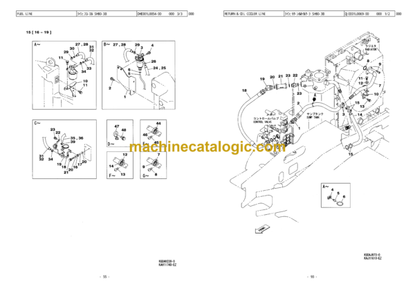 Sumitomo SH80-3B Hydraulic Excavator Parts Manual (WCLA080B37BS) - Image 3