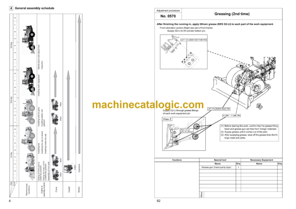 Komatsu WD600-6 Wheel Dozer Field Assembly Instruction (GEN00096-01) - Image 3
