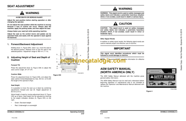 Doosan DX490LC-3, DX530LC-3 Excavator Operation and Maintenance Manual (Serial Number 10001 and Up) - Image 4