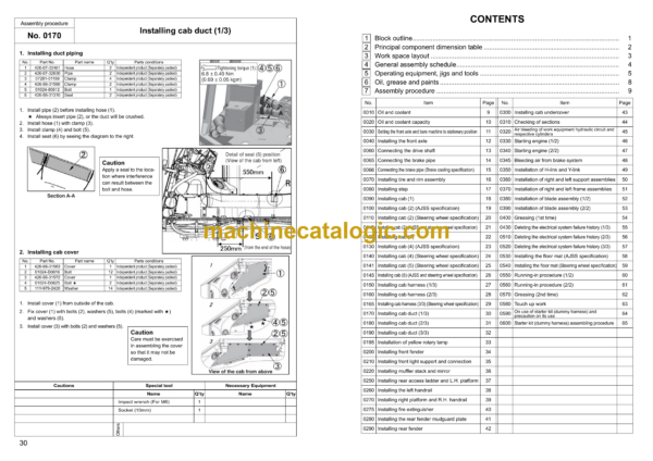 Komatsu WD600-6 Wheel Dozer Field Assembly Instruction (GEN00096-01) - Image 4