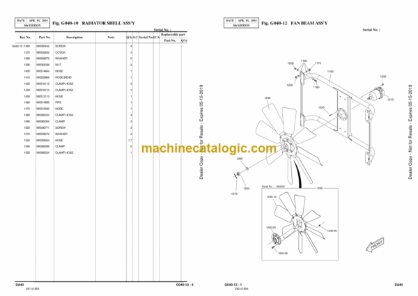 Doosan DA40 Articulated Dump Truck Parts Manual (Serial Number 8X0502 and UP) - Image 2