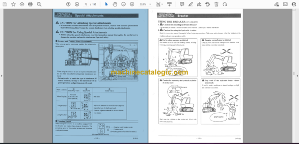 Sumitomo SH450LHD 2B Hydraulic Excavator Operators Manual - Image 2