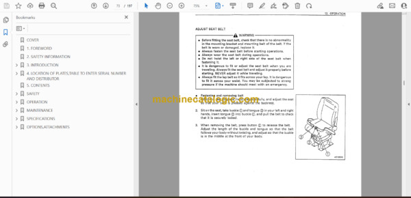 Komatsu HS150S-10 Slag Pot Carrier Operation and Maintenance Manual (SEAM019800) - Image 2
