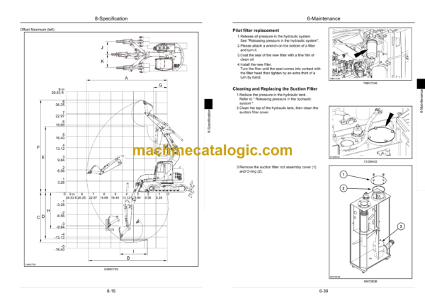 Sumitomo SH145X-6, SH145XU-6 Hydraulic Excavator Operators Manual (WDL1356-7W) - Image 2