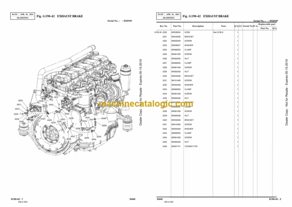 Doosan DA40 Articulated Dump Truck Parts Manual (Serial Number 8X0502 and UP) - Image 3