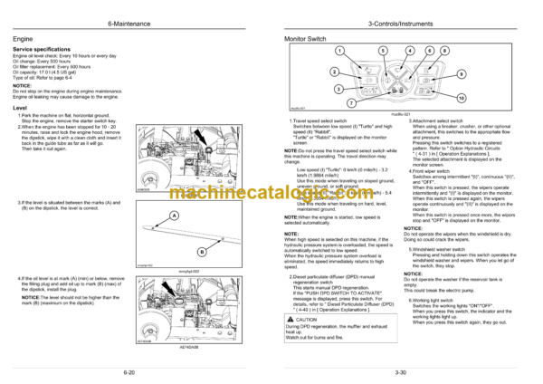 Sumitomo SH145X-6, SH145XU-6 Hydraulic Excavator Operators Manual (WDL1356-7W) - Image 3