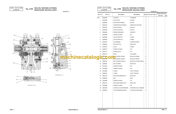 Doosan S500LC-V Excavator Parts Manual (Serial Number 1001 and UP) - Image 4