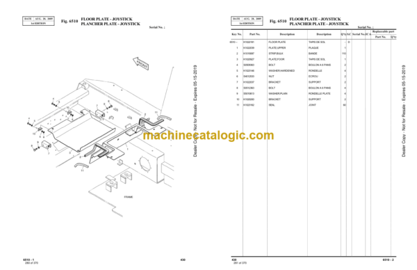 Doosan SSL 430 Skid Steer Loader Parts Manual (Serial Number AJ to AN) - Image 4