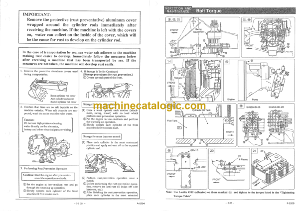 Sumitomo SH450LHD 2B Hydraulic Excavator Operators Manual - Image 4