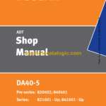 Doosan DA40-5 Articulated Dump Truck Shop Manual (821001 - Up; 841001 - Up)